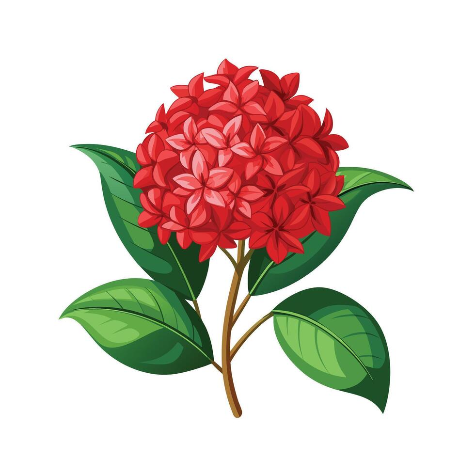 Beautiful Flowerpot Houseplant Illustration vector