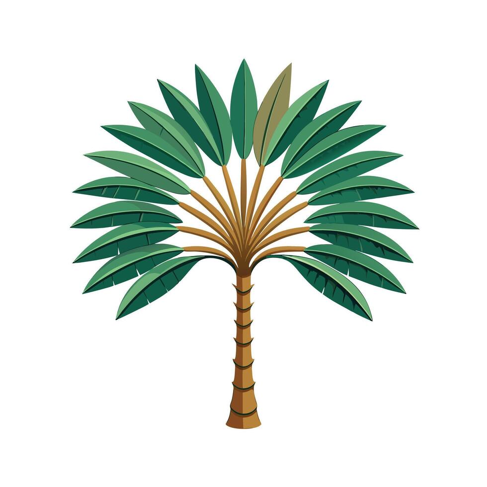 Beautiful Single Big Tree Illustration vector