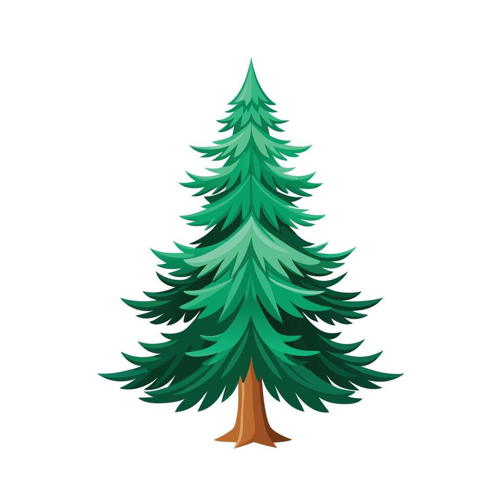 Beautiful Single Big Tree Illustration vector