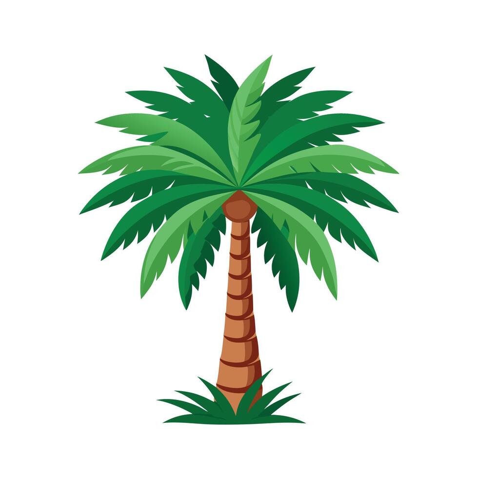Beautiful Single Big Tree Illustration vector