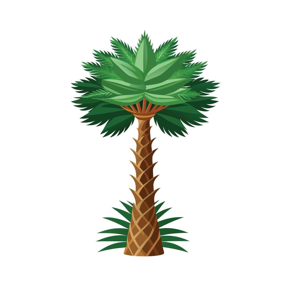 Beautiful Single Big Tree Illustration vector