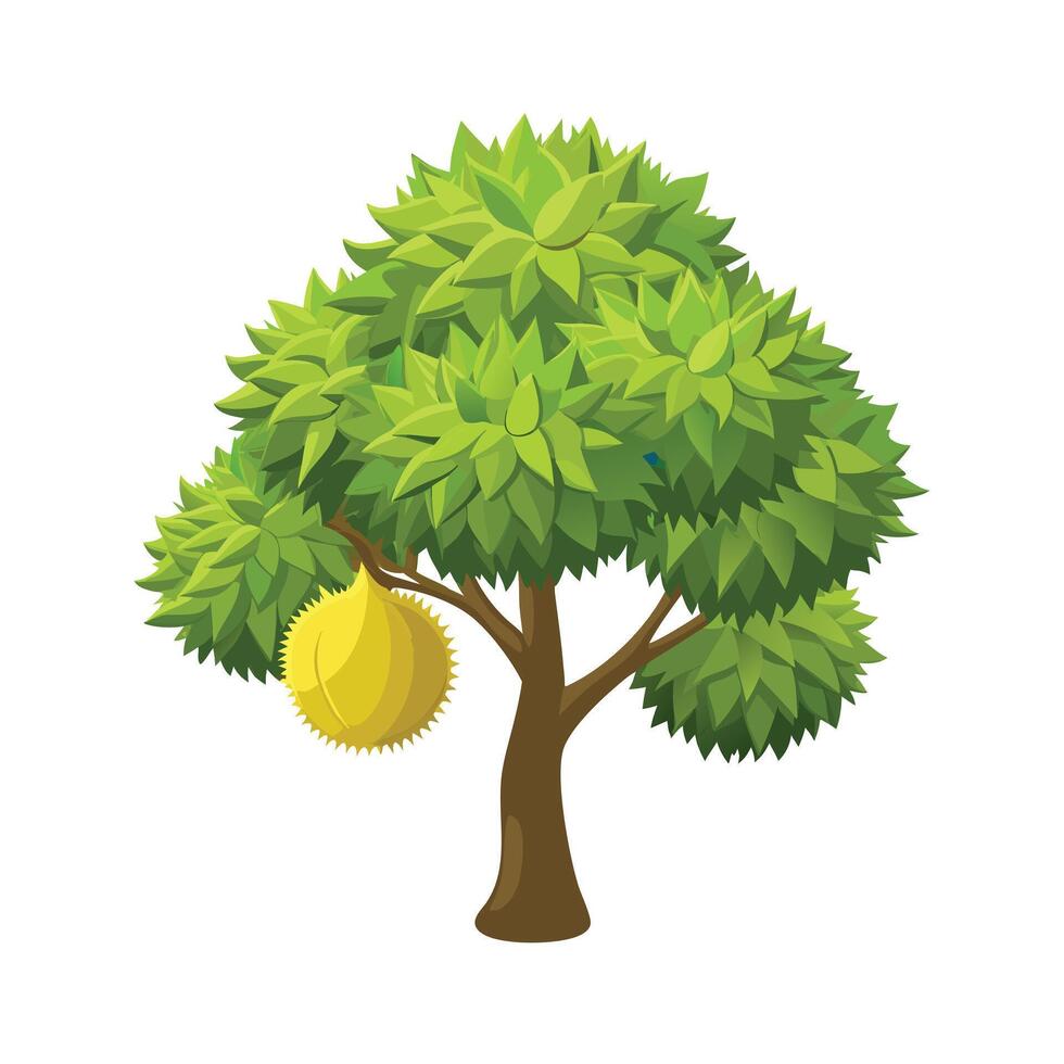 Beautiful Single Big Tree Illustration vector