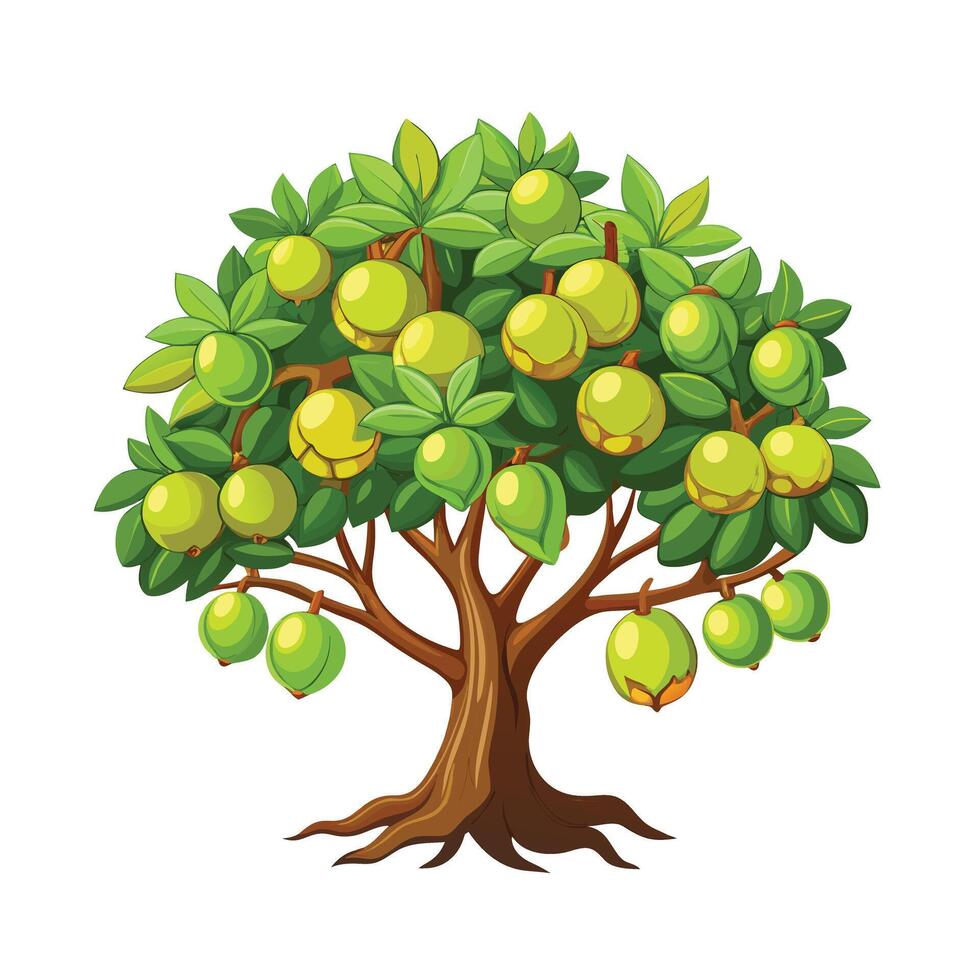 Beautiful Single Big Tree Illustration vector