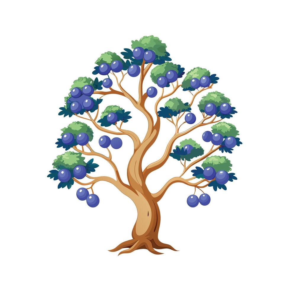 Beautiful Single Big Tree Illustration vector