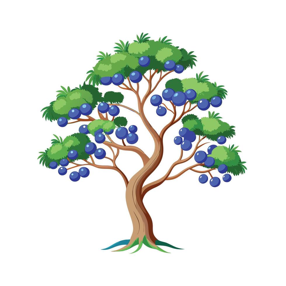 Beautiful Single Big Tree Illustration vector