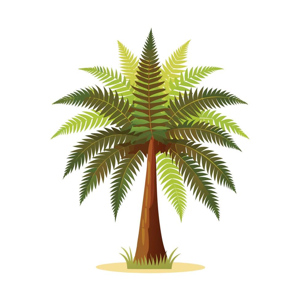 Beautiful Single Big Tree Illustration vector