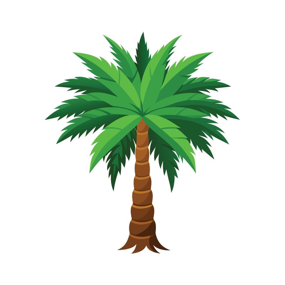 Beautiful Single Big Tree Illustration vector