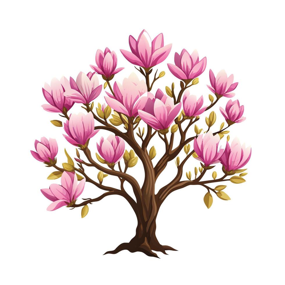 Beautiful Single Big Tree Illustration vector