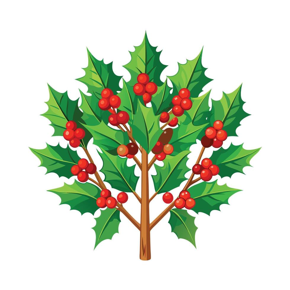 Beautiful Single Big Tree Illustration vector