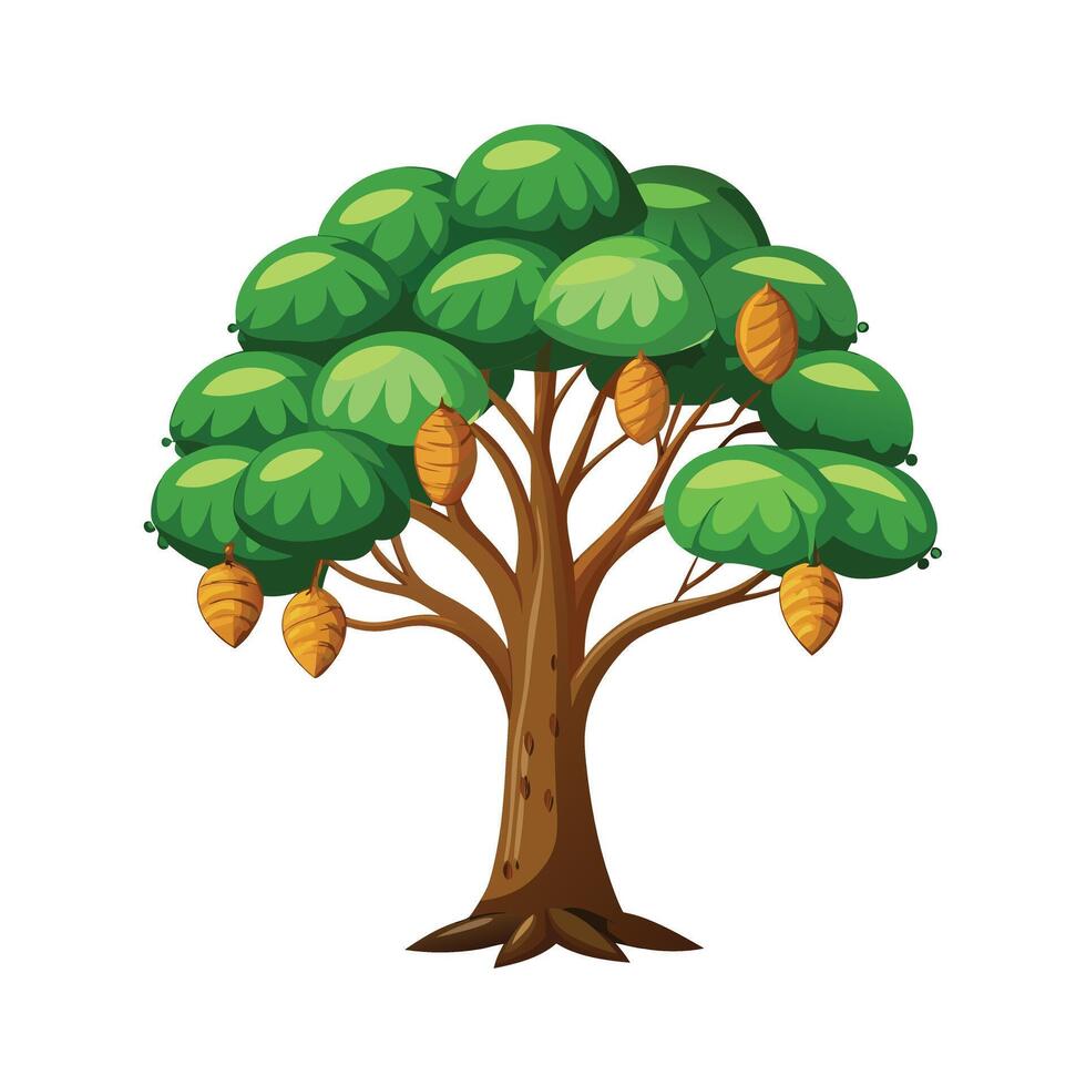 Beautiful Single Big Tree Illustration vector