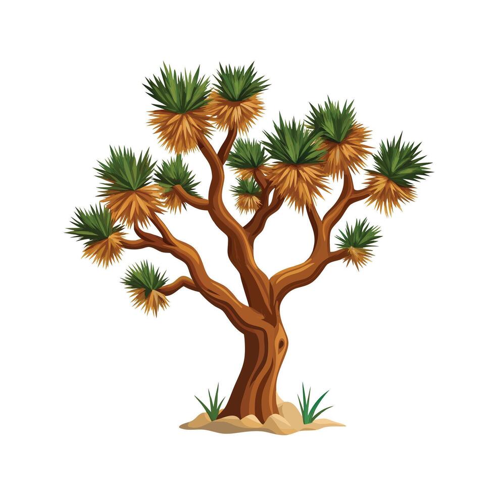Beautiful Single Big Tree Illustration vector