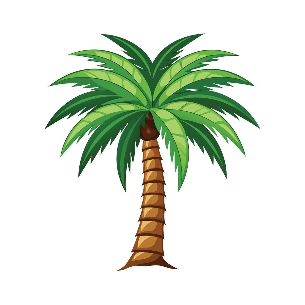Beautiful Single Big Tree Illustration vector