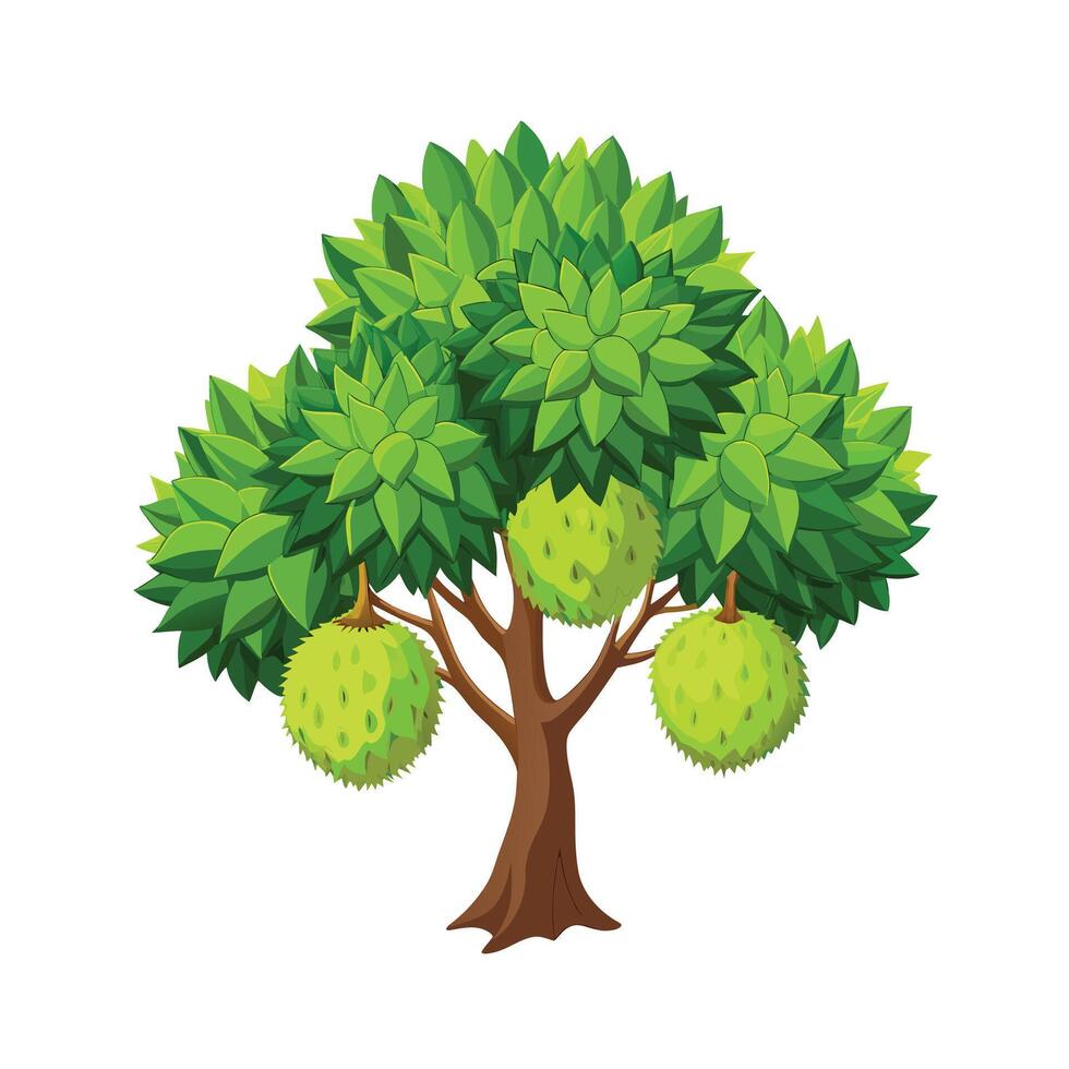 Beautiful Single Big Tree Illustration vector