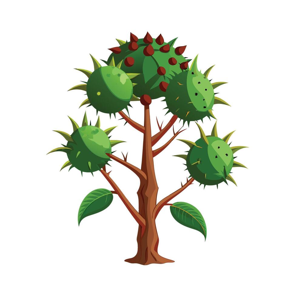 Beautiful Single Big Tree Illustration vector