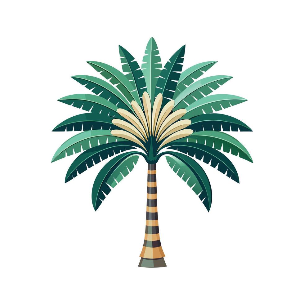 Beautiful Single Big Tree Illustration vector
