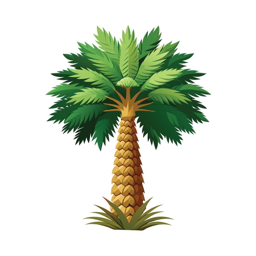 Beautiful Single Big Tree Illustration vector