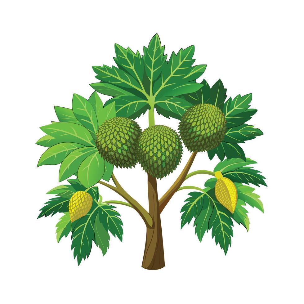Beautiful Single Big Tree Illustration vector