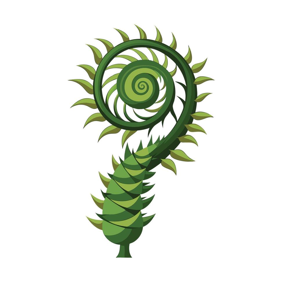 Beautiful Single Big Tree Illustration vector