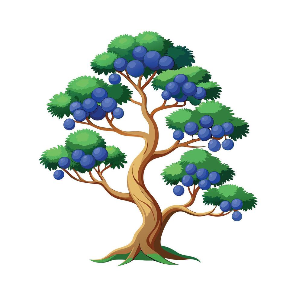 Beautiful Single Big Tree Illustration vector