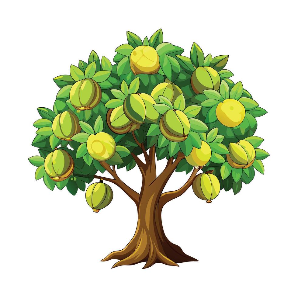 Beautiful Single Big Tree Illustration vector