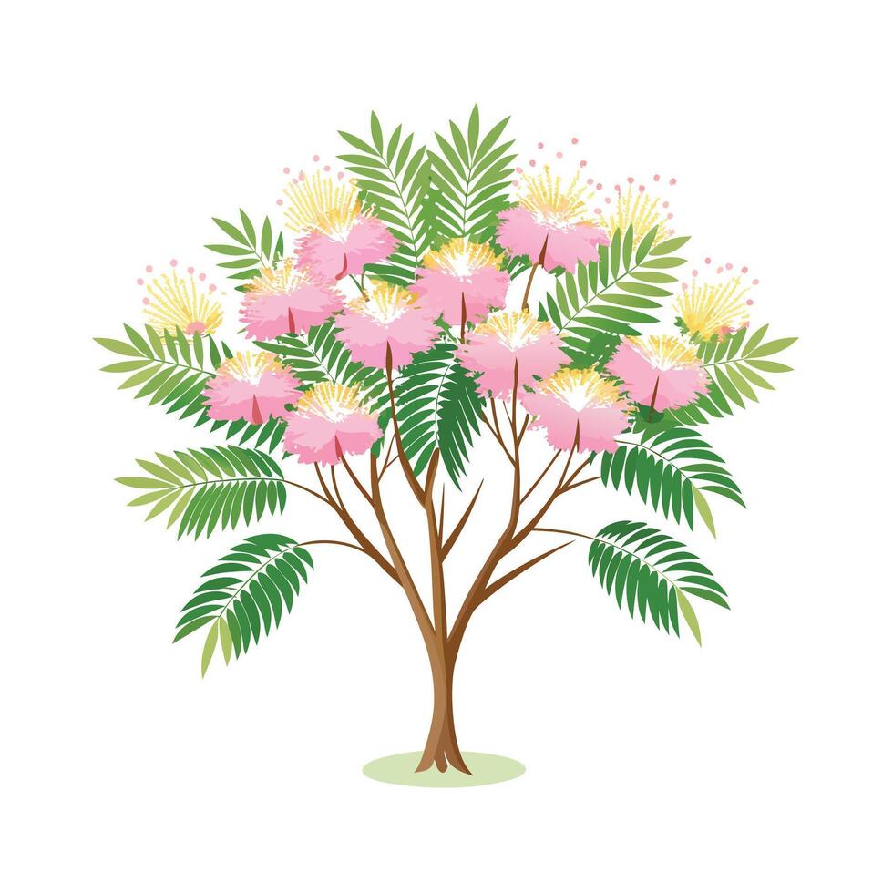 Beautiful Single Big Tree Illustration vector