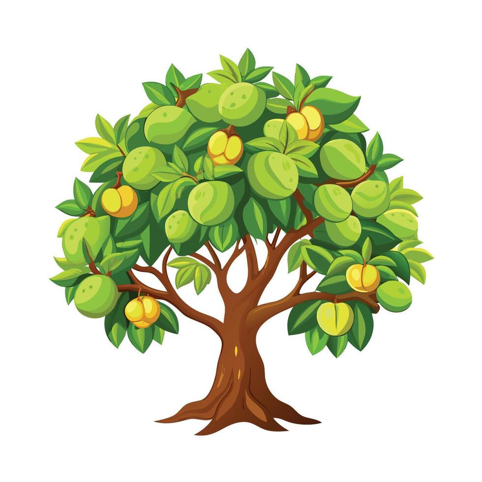 Beautiful Single Big Tree Illustration vector