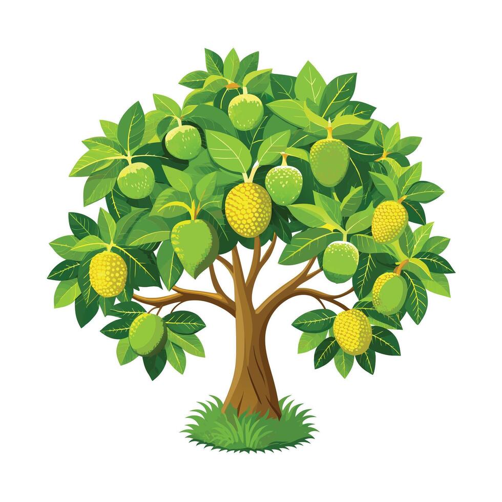 Beautiful Single Big Tree Illustration vector
