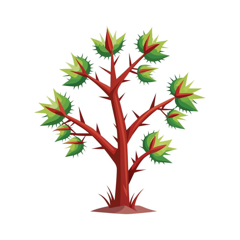 Beautiful Single Big Tree Illustration vector