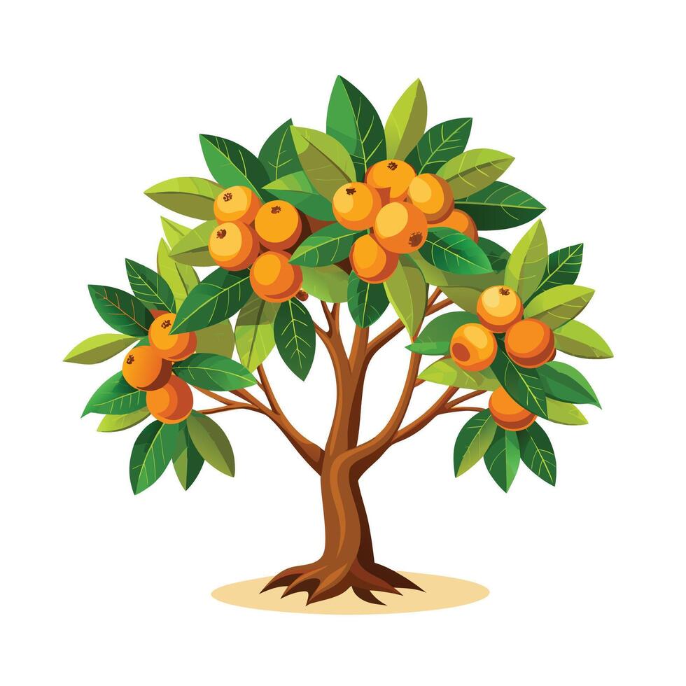 Beautiful Single Big Tree Illustration vector