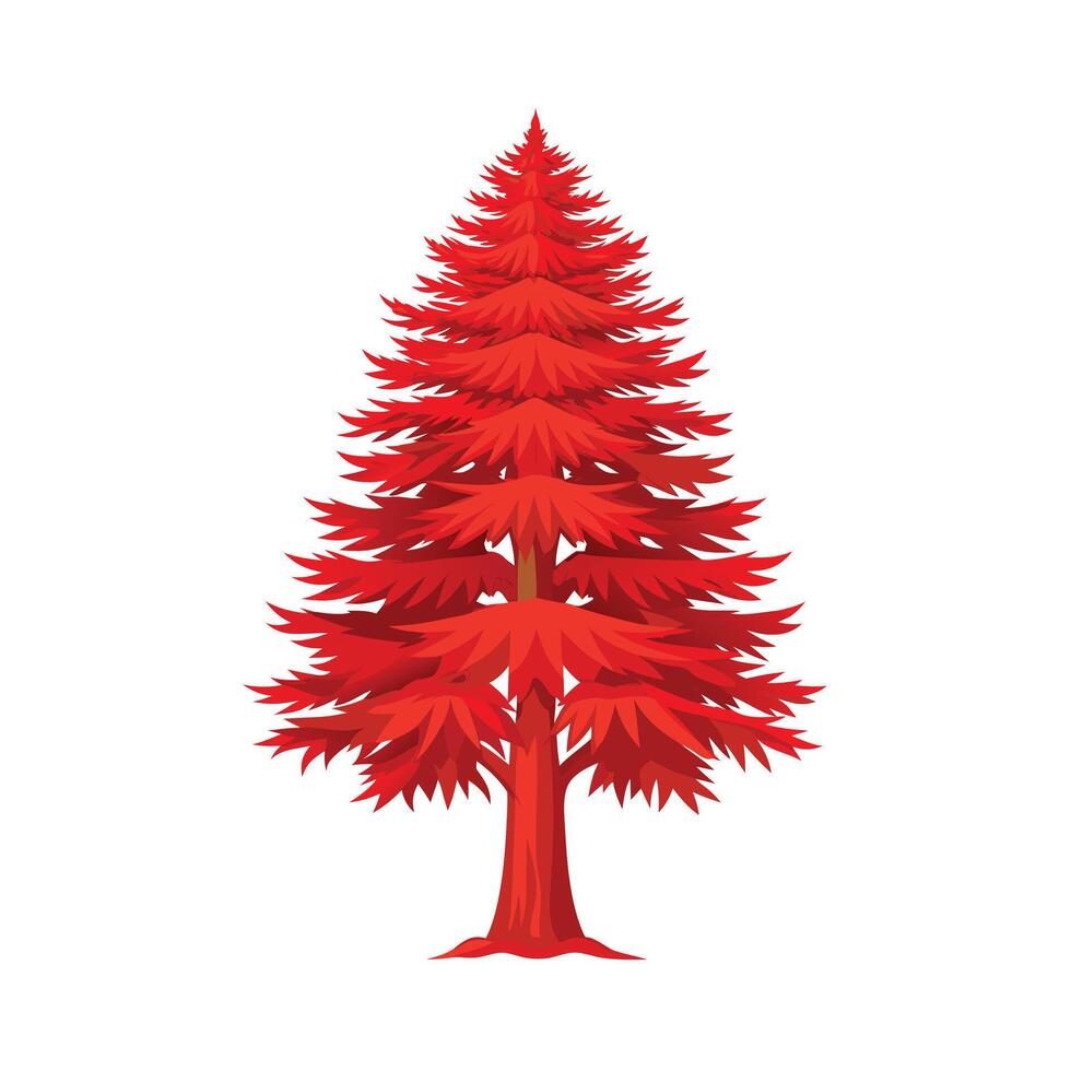Beautiful Single Big Tree Illustration vector
