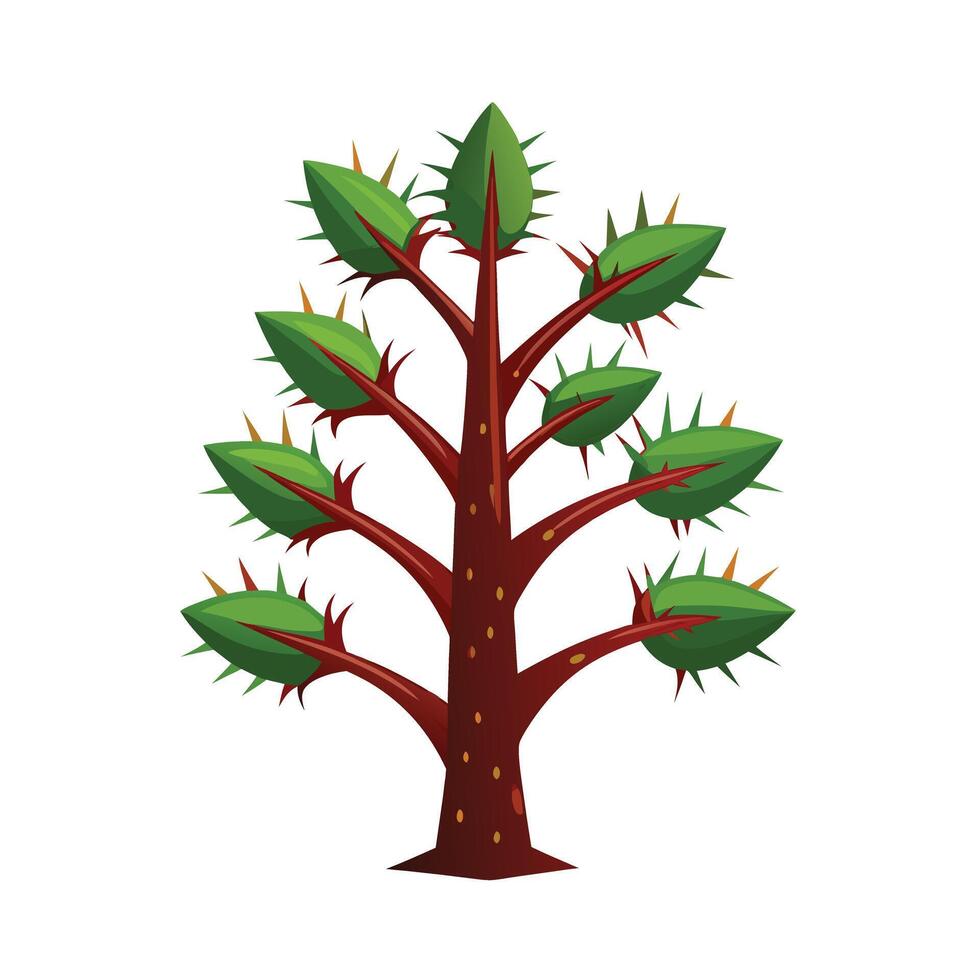 Beautiful Single Big Tree Illustration vector