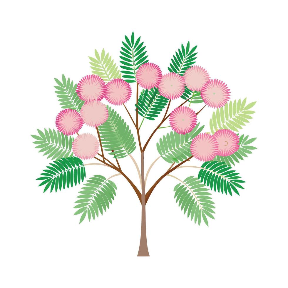Beautiful Single Big Tree Illustration vector