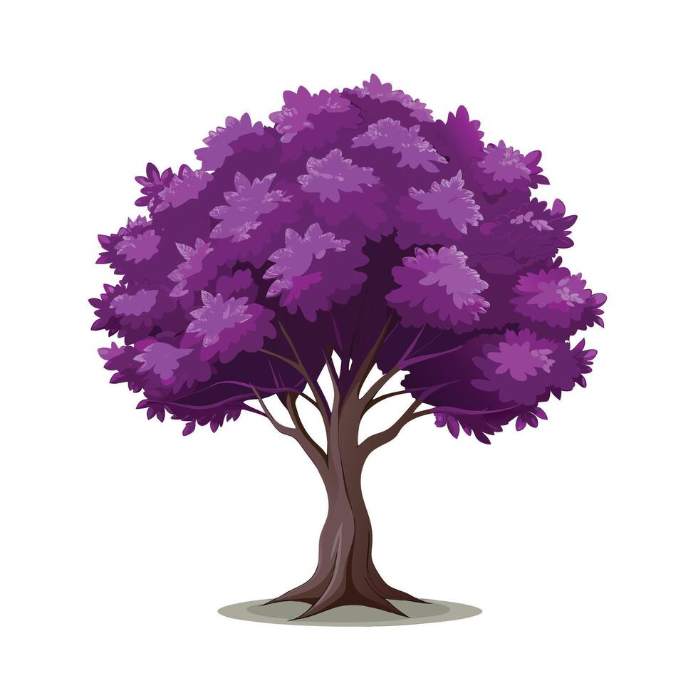 Beautiful Single Big Tree Illustration vector