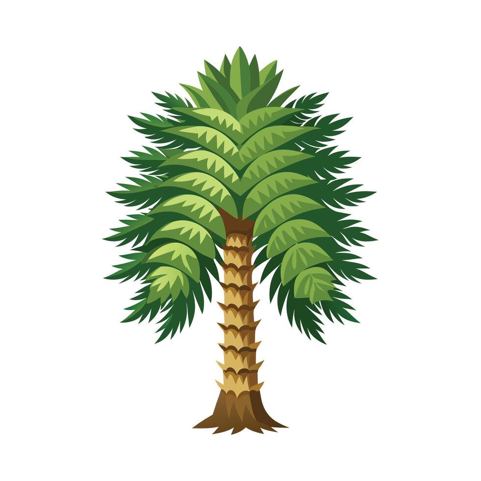 Beautiful Single Big Tree Illustration vector