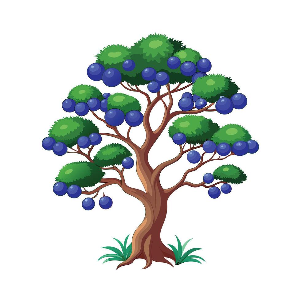Beautiful Single Big Tree Illustration vector