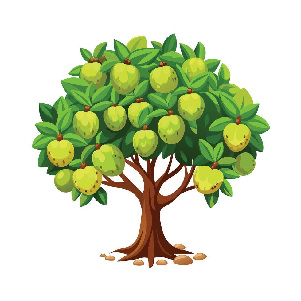 Beautiful Single Big Tree Illustration vector