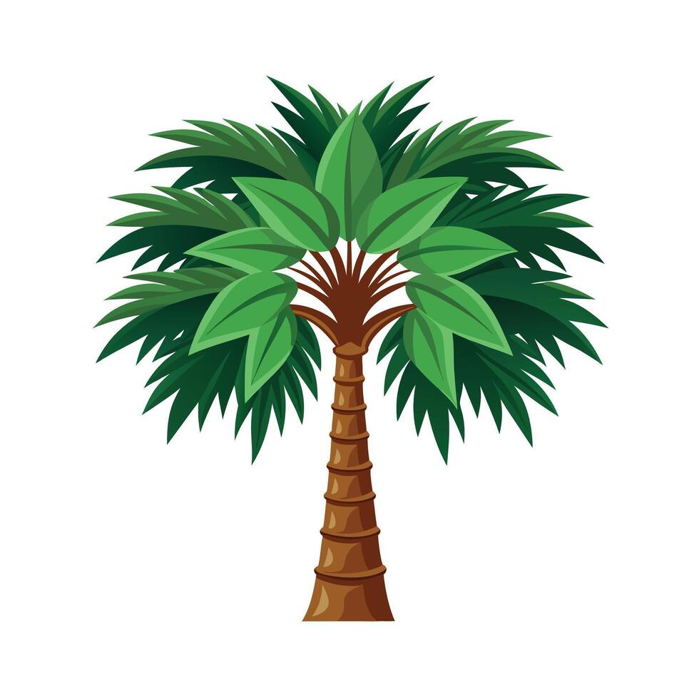 Beautiful Single Big Tree Illustration vector