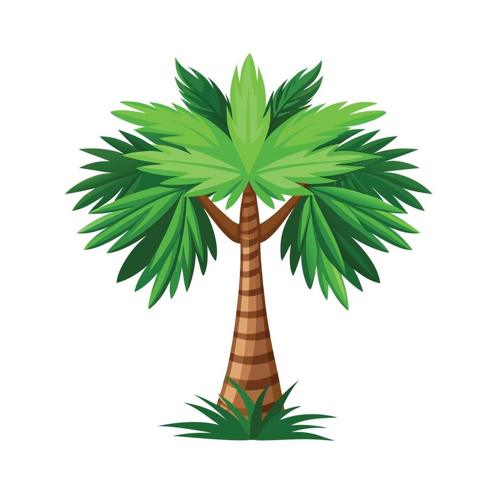 Beautiful Single Big Tree Illustration vector