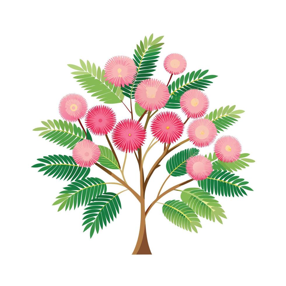Beautiful Single Big Tree Illustration vector