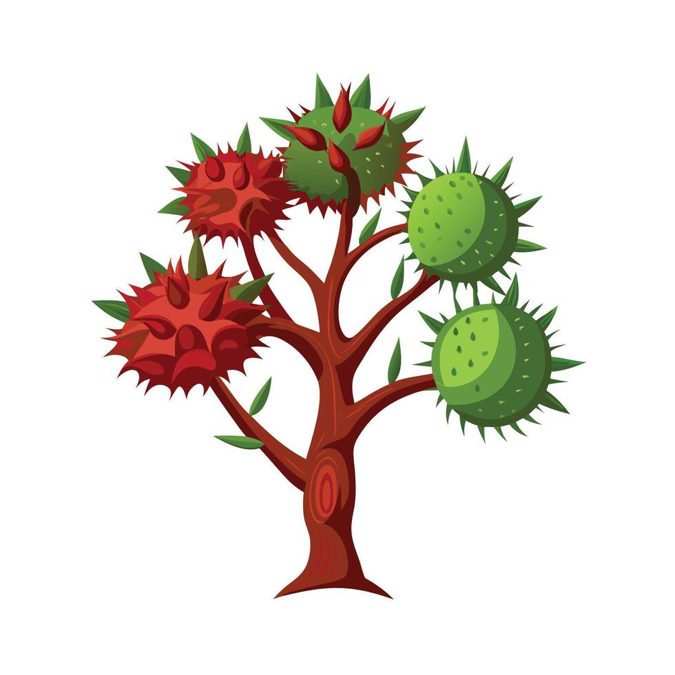Beautiful Single Big Tree Illustration vector