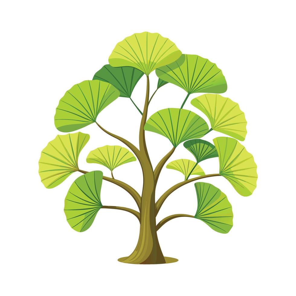 Beautiful Single Big Tree Illustration vector