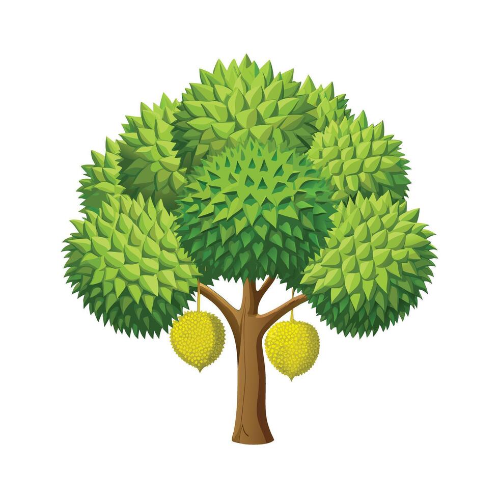 Beautiful Single Big Tree Illustration vector