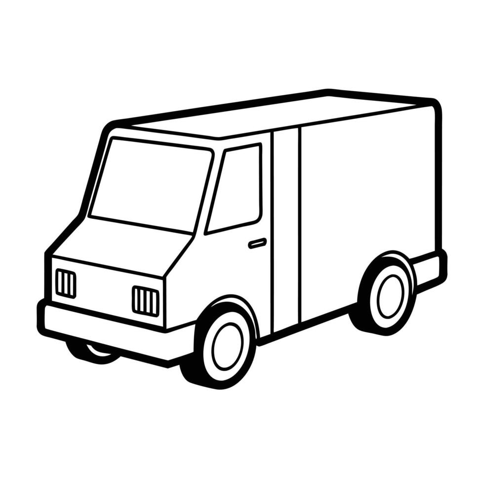Realistic Truck Illustration vector
