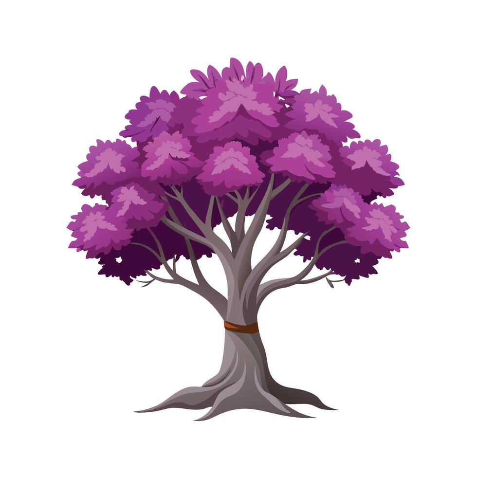 Beautiful Single Big Tree Illustration vector