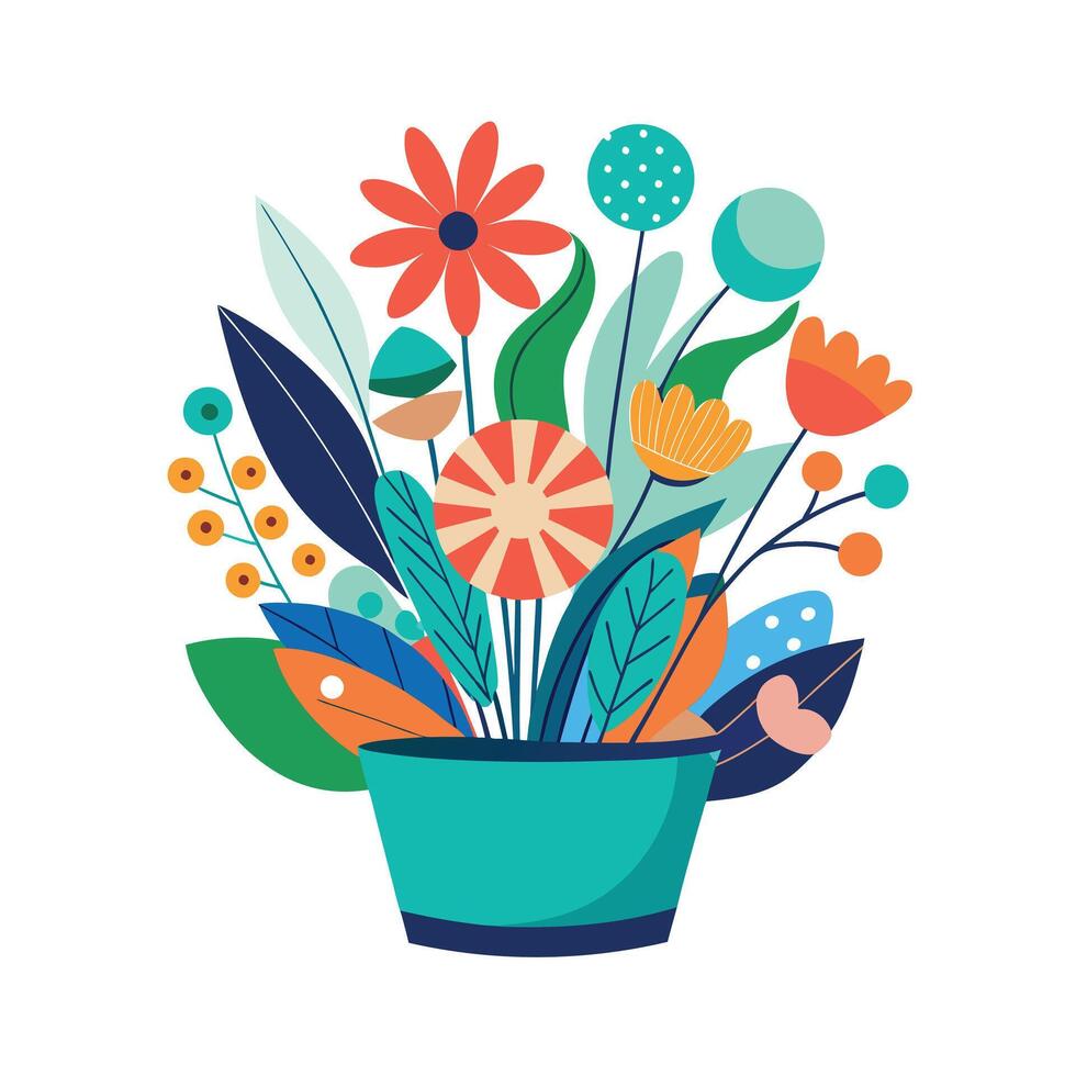 Flowerpot Houseplant Illustration vector