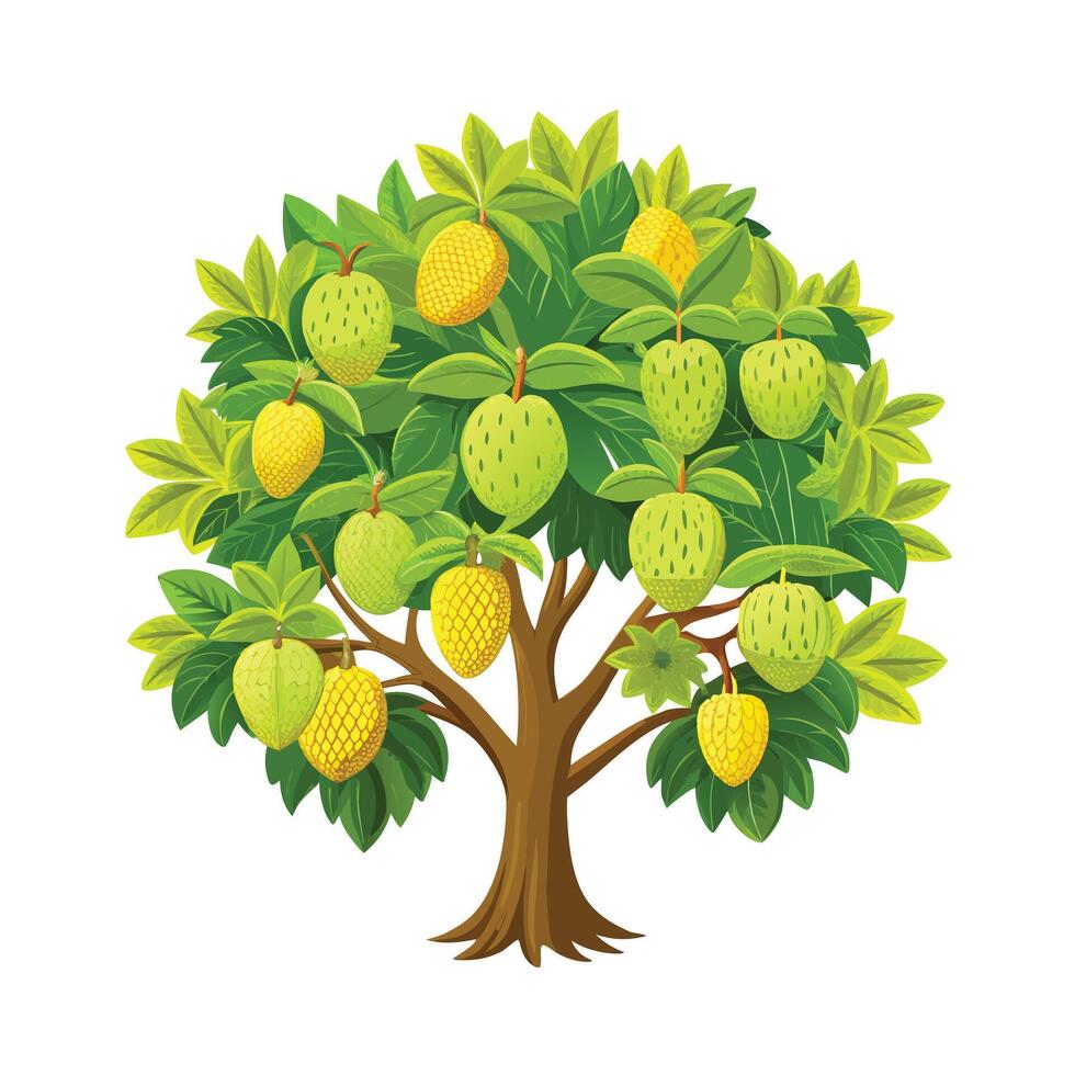 Beautiful Single Big Tree Illustration vector