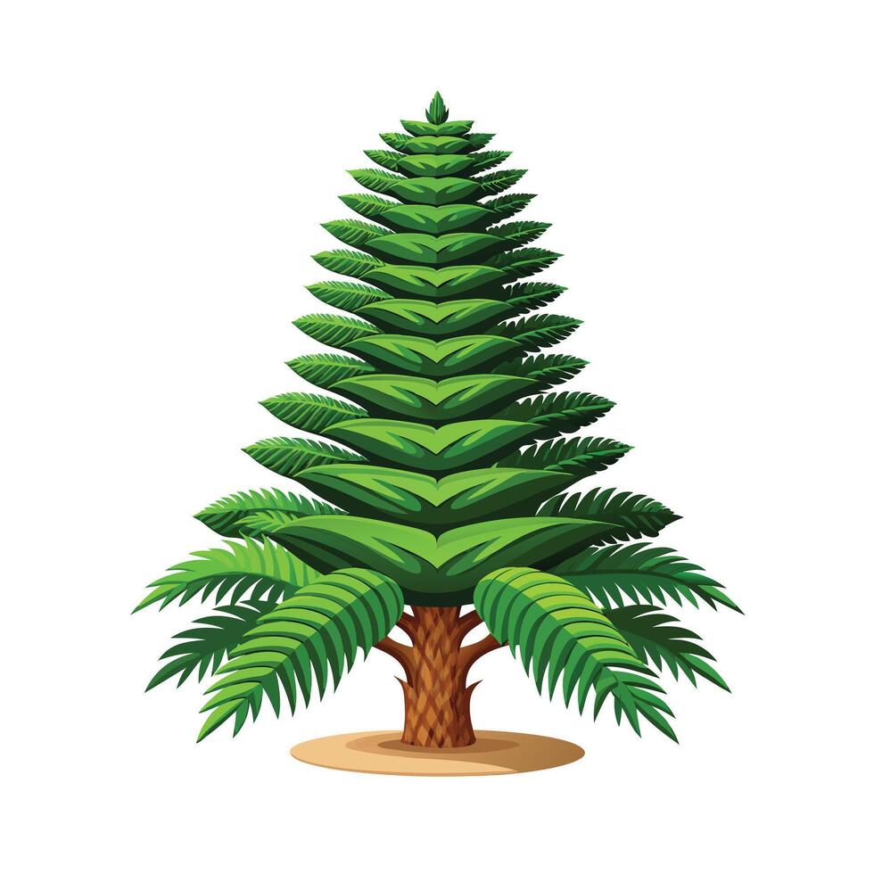 Beautiful Flowerpot Houseplant Illustration vector