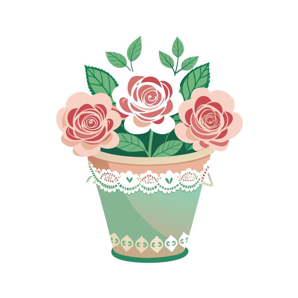 Flowerpot Houseplant Illustration vector