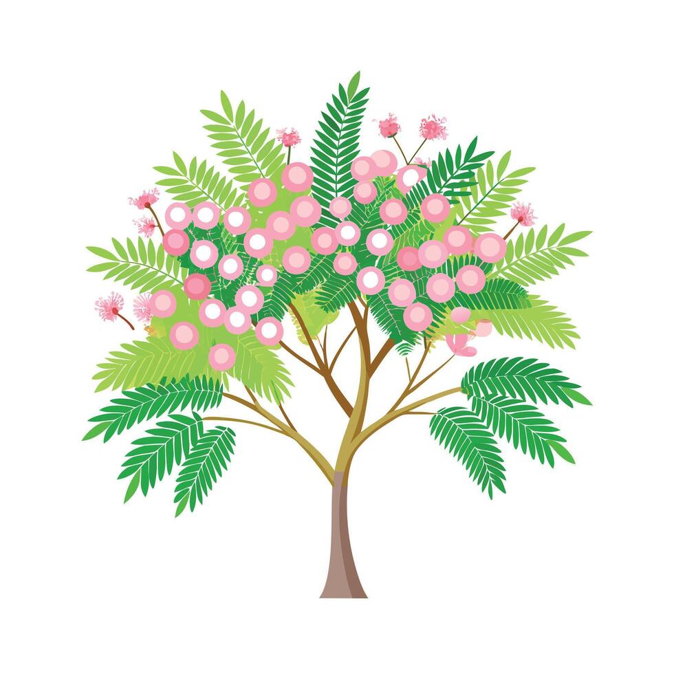 Beautiful Single Big Tree Illustration vector