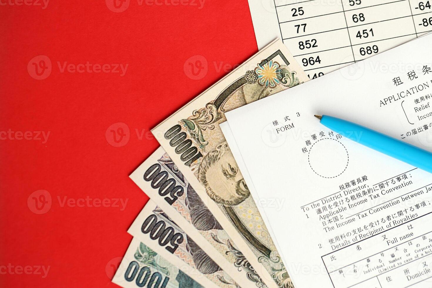 Japanese tax form 3 - Relief from Japanese income tax and special for reconstruction on royalties photo